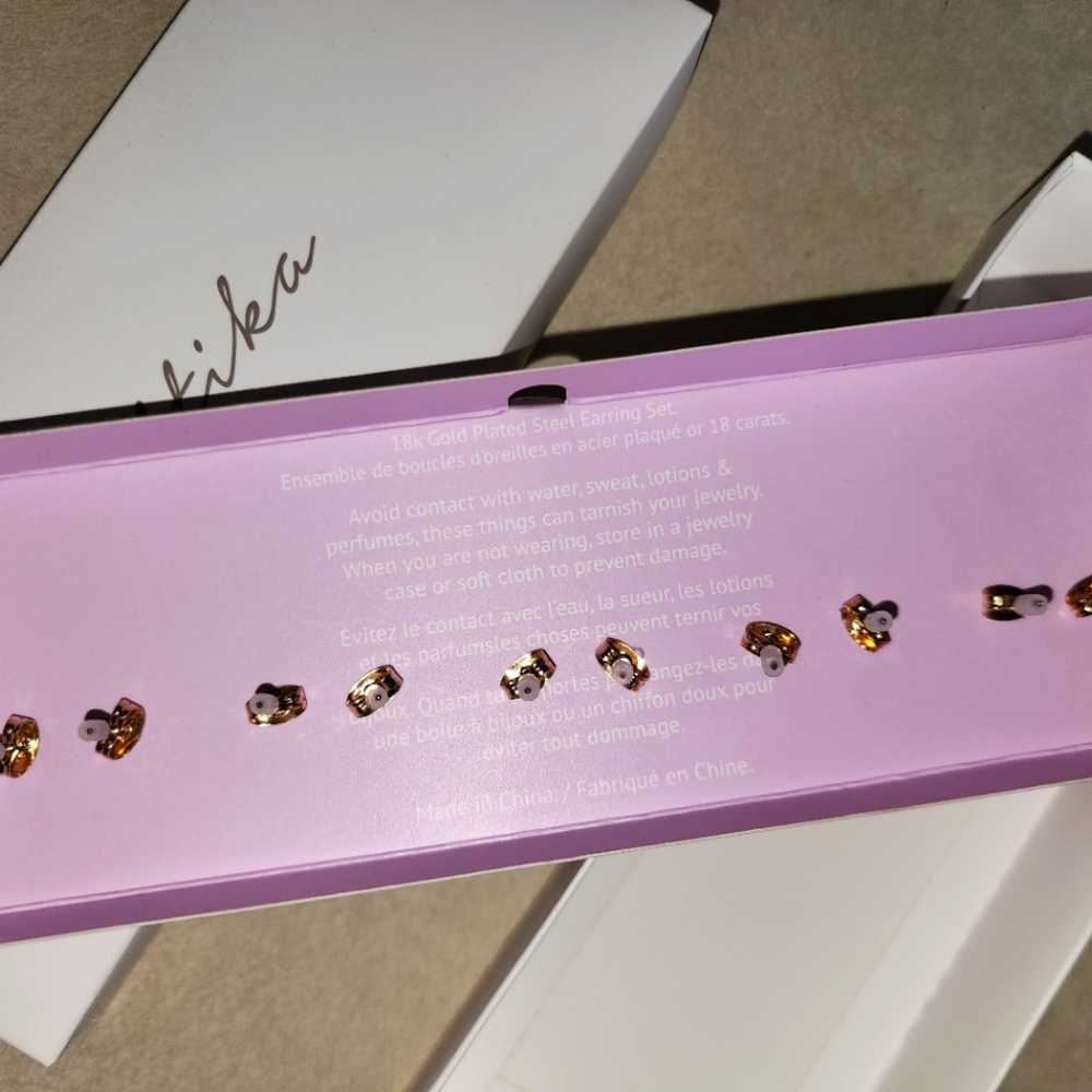 Ettika geometric earring set - Picture 3 of 5